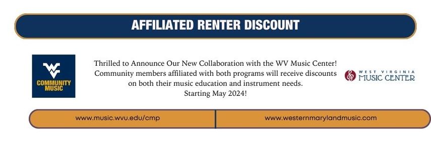 WV Music Center Collaborates with WVU Community Music Program